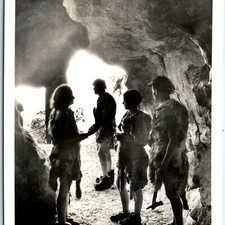 c1950s Oregon Caves RPPC Postcard Cavemen Guarding Cave Junction Portal Patrol picture