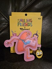 Smiling Friends X Whatever Makes You Happy Padded Bag Charm Allan Red - NEW picture