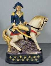 George Washington Pennsylvania Chalkware Statue Americana Patriotic Folk Art 12