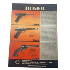 1954 Ruger Vtg Print Ad 8.5x11.5 ~ Firearms Guns picture