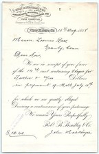 1888 New Haven CT Rob't B. Bradley Ag. Supplies Letter picture