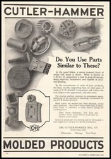 1922 Cutler Hammer Mfg Co Milwaukee No. 15 Motor Terminal Block Vintage Print Ad picture
