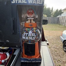 M&M's Star Wars Luke Skywalker Candy Dispenser Jar - Orange Multicolor Black picture