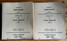 1971 Town of Cheektowaga NY Official List of Persons Registered Genealogy VTG picture