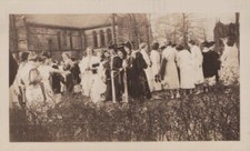 Wellesley College MA 1936 Women with hoops at chapel Rare - Original Photo picture