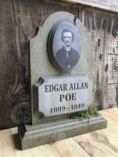 Halloween Edgar Allan Poe Tombstone Cemetery Gothic Gravestone  picture