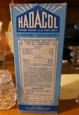 Vtg 1940s HADACOL Full Bottle Box Insert Complete Lafayette LA Quack Medicine picture