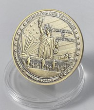 Challenge Coin Lot 100 PCS BRAND NEW USA VETERAN Prayer-Statue of Liberty picture