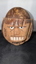 Vintage Dick’s Last Resort Coconut Head Bank Tiki Bar Restaurant Souvenir picture