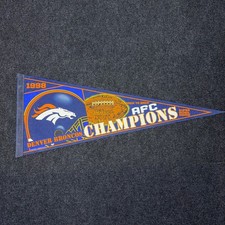 Vintage 1998 Denver Broncos AFC Champions NFL Felt Pennant Wincraft 30
