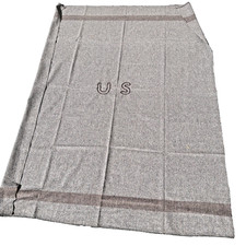 Federal Civil War Blanket with Chainstitched “US” picture