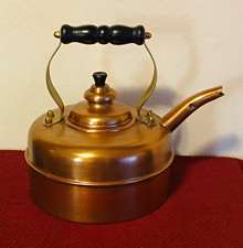 Vintage 1930's Newey & Bloomer Simplex 786743 Kensington Whistling Copper Kettle picture