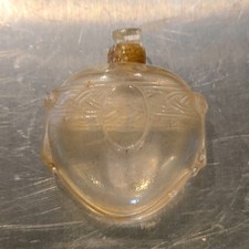 Antique c.1915 French Glass Perfume Bottle Rigaud Un Air Embaume AS IS picture
