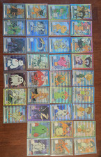 1999 Digimon Exclusive Preview Silver set  Holo Foil Complete set of 34 + Index picture