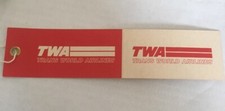 Vintage TWA (trans World Airlines) Luggage/Baggage Label, Unused, Circa 1980’s picture