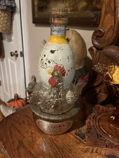 VTG 1950s Viarengo Torino Gallina Hen Nest Marsala Figural Wine Bottle picture