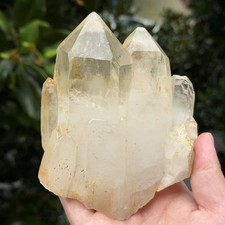 2LB Natural Clear Quartz Cluster Crystal Mineral Specimen Healing Stone Decor picture