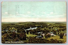 1915 Lowell MA Merrimac River Panorama Postcard Hugh C. Leighton Mass. picture