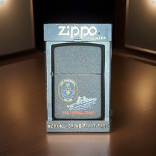 New  Vintage U.S.S. Ingersoll DD-990 ZIPPO Black Cigarette Lighter picture