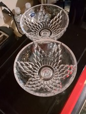 Vtg Bleikristall Germany 24 Led Pair Of Compots 5x5.5
