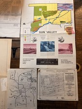 Vtg 1960s Arizona Route 66 Land Rush Ephemera Lot Sun Valley Prescott Maps Plats picture