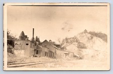 Vintage RPPC Lime Mill Kiln Factory Industrial Unknown Location Z1 picture