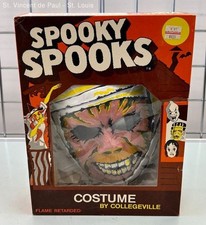 Vintage 1970s Spooky Spooks Mummy Collegeville Halloween Costume & Mask - AS IS picture