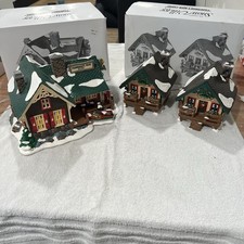 Department 56 “Fisherman's Nook Resort” “Fisherman's Nook Cabins” Snow Village picture