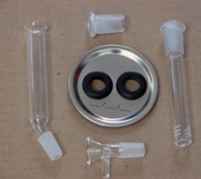DIY Jar Bong Kit. Wide Mouth lid and seal, Everything But 16 oz Jar picture