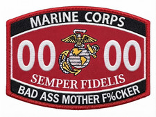 USMC MOS Bad Ass Mother F%cker 0000 Marine Corps Veteran 4