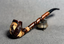 Smoking tobacco wooden long pipe 9.4 Churchwarden handmade stem picture