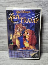 New Sealed Lady and the Tramp VHS Disney Clamshell Masterpiece Black Diamond picture