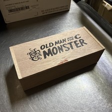 TATUAJE - OLD MAN AND THE C MONSTER - EMPTY WOODEN CIGAR BOX - 7.5”x3.25”x2” picture