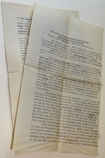1937 Dr Carl Koller 80th Birthday German Speech Manuscript August Fabricius picture