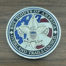 Boy Scouts of America Overland Trails Council Camp Augustine 75 Years Coin picture