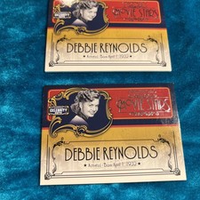 DEBBIE REYNOLDS Movie Stars 2008 CELEBRITY CUTS 6/200 & 78/200 picture