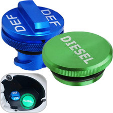 Diesel Fuel Cap for Dodge Ram, Aluminum Factory Combo Pack - Magnetic Diesel Fue picture
