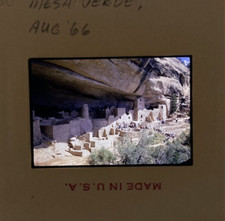 Lot of 7 Vintage 1966 Mesa Verde National Park New Mexico Color Slides picture