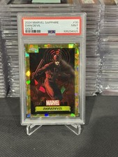 Daredevil PSA 9 2024 Topps Chrome Marvel Sapphire Gold #30 /50 picture