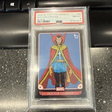 2026 BC Capt America Topps Card Marvel PSA Black Dr Strange picture