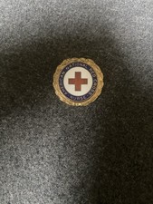 VTG Wallace Sterling Silver American National Red Cross Nurse Pin Numbered WWII picture