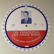 Vintage 1968 The Presidential Fact Finder Wheel - Dial and Know Your Presidents picture