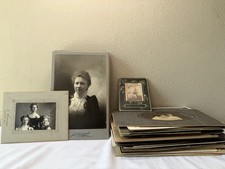 Lot of 51 Antique Victorian Cabinet Cards CDV Photos Midwest Studios Nebraska MN picture