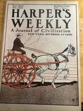 1900 HARPERS WEEKLY NEWSPAPER / MAGAZINE ~ WONDERFUL CONTENT picture