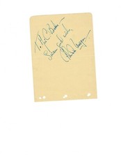 CLAUDIA MORGAN AMERICAN FILM ACTRESS AUTOGRAPH ON ALBUM PAGE picture