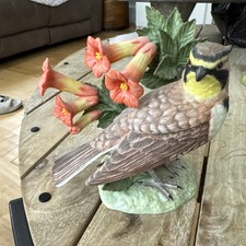 Vintage LENOX HORNED LARK 2001 From The Garden Birds Collection  Beautiful Piece picture