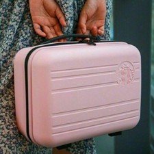 Starbucks Luggage Mini Handbag Cute Travel Storage Bag Carrying Case 14 inch Box picture