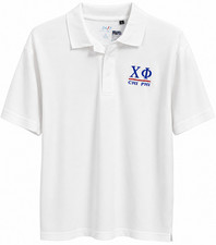 Chi Phi Fraternity Polo- White-Size- Large-New picture