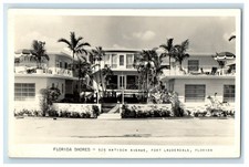 c1950's View Of Apartments Florida Shores RPPC Photo Unposted Vintage Postcard picture