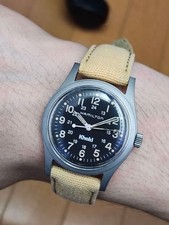 Hamilton Khaki 9415A Vintage Boys Automatic Black Dial Good Condition picture